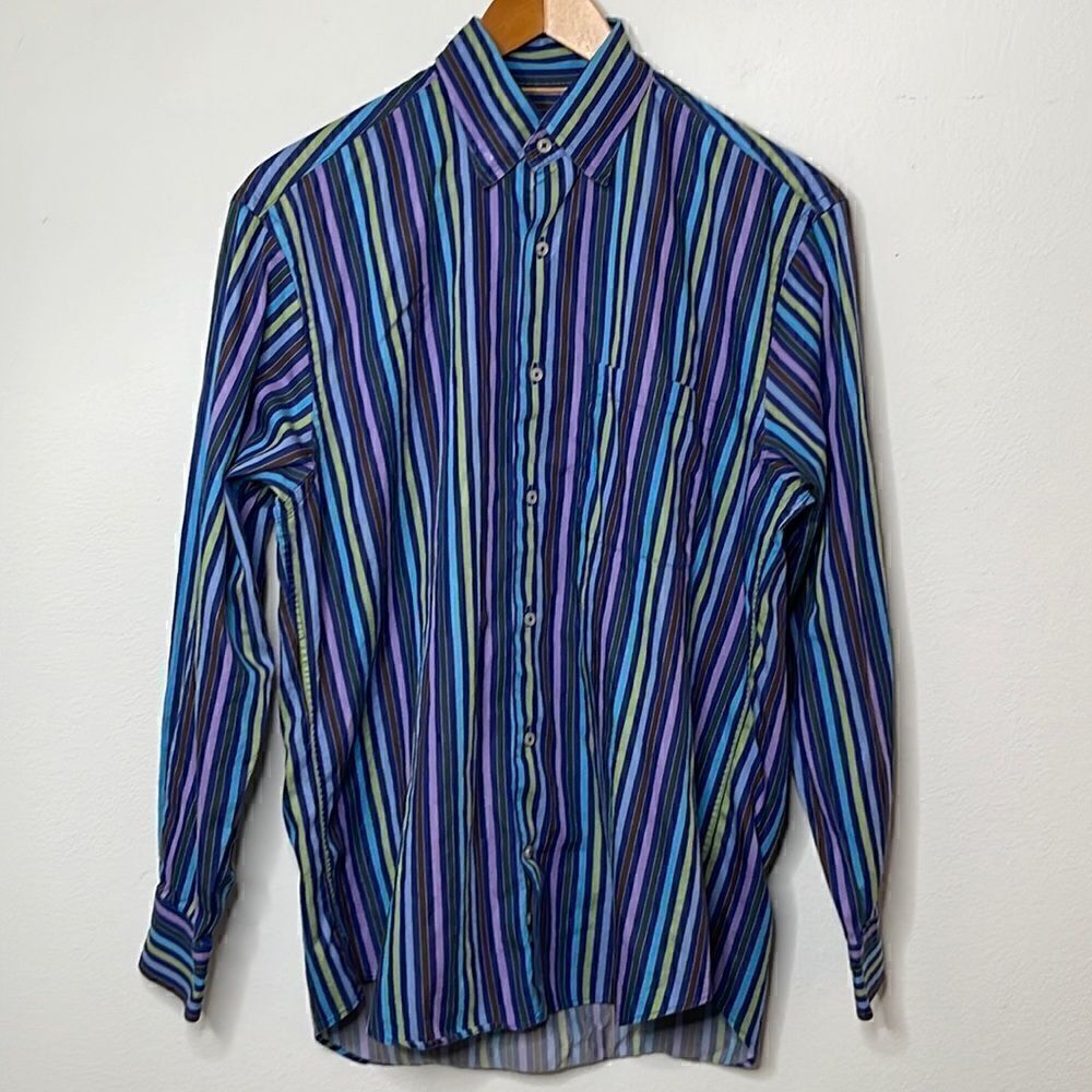 Robert Talbot Carmel button down cotton shirt.  Lightweight & soft. Size Medium